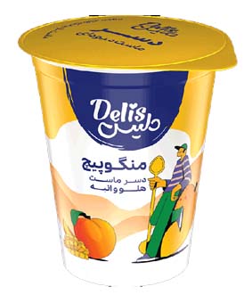 ماست دلیس هلو انبه 450گرمی